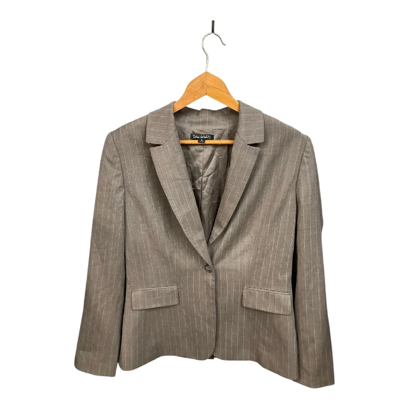 Blazer By Tahari By Arthur Levine In Brown & Green, Size: M