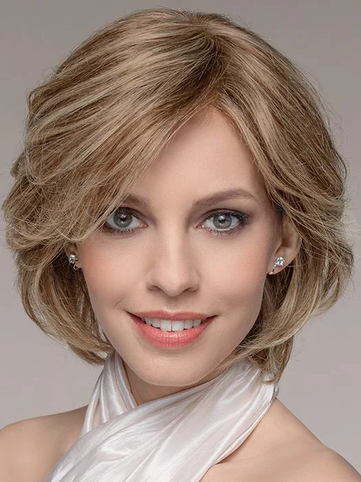 Short Wigs with Volume and Texture-Brilliance Plus | Remy Human Hair Lace Front Wig (Hand-Tied)