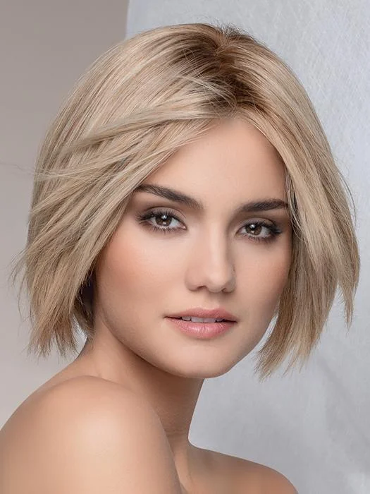Short Wigs with Trendy Layers-Wish | Human Hair Lace Front Wig (Mono Top)