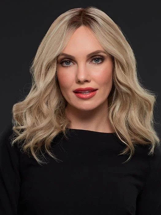 Short Wigs for Women with Round Faces-Gwyneth | Remy Human Hair Lace Front Wig (Hand-Tied)