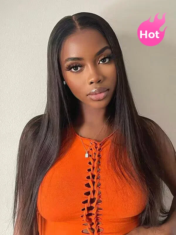 HD Lace Wigs with Minimal Maintenance Needs-CurlyMe Pre Bleached 13x4 Pre Cut HD Lace Wear Go Glueless Wig Human Hair WigsKeywords: no lace wigs, easy styling wigs, no glue wigs, effortless wigs