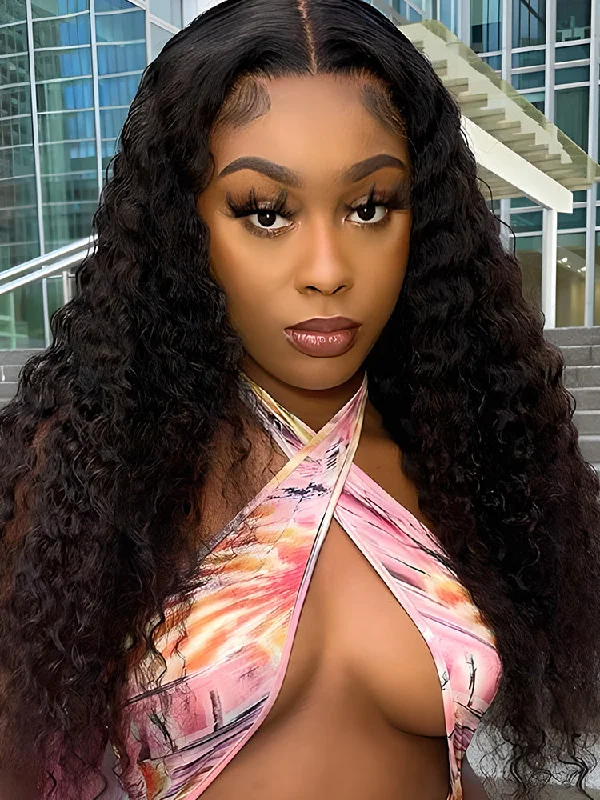 HD Lace Wigs with Realistic Layers-CurlyMe Virgin Human Hair Kinky Curly 5x5 Lace Closure Swiss Lace Wigs Pre PluckedKeywords: no lace wigs, easy styling wigs, no glue wigs, effortless wigs HD Lace Wigs with Realistic Layers-CurlyMe Virgin Human Hair Kinky Curly 5x5 Lace Closure Swiss Lace Wigs Pre PluckedKeywords: no lace wigs, easy styling wigs, no glue wigs, effortless wigs