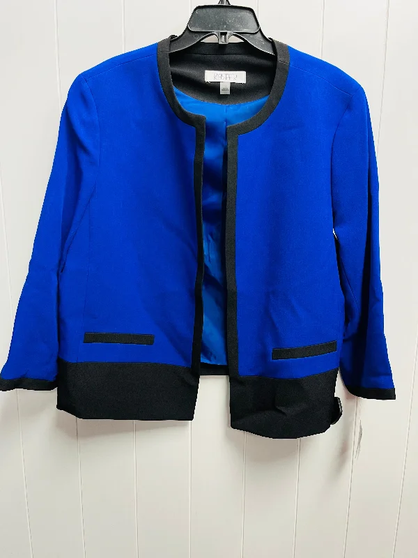 Blazer By Kasper In Black & Blue, Size: 18