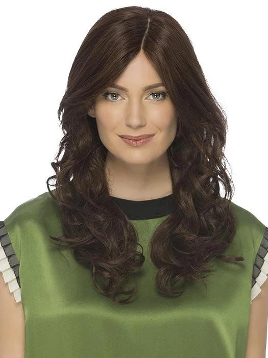 Short Wigs for Women with Round Faces-Isabel | Remy Human Hair Wig (Mono Top)
