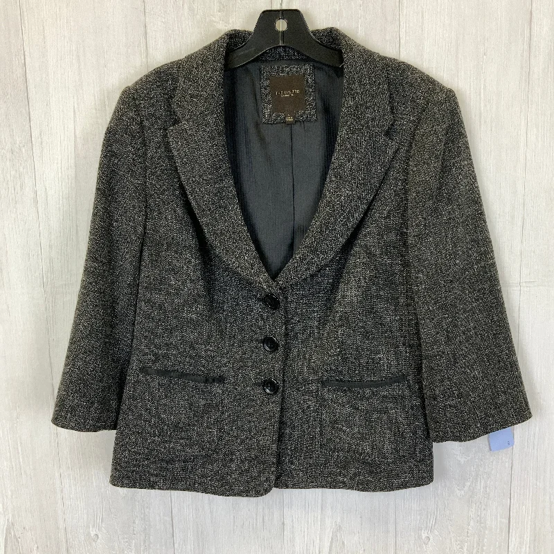 Blazer By Clothes Mentor In Grey, Size: L