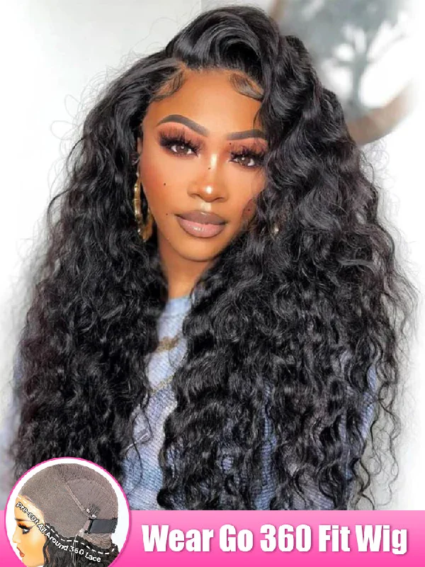 Wear & Go Glueless Wigs for Casual to Elegant Styles-Natural-Looking No Lace Wigs--CurlyMe 360 Fit Pre-Cut Lace Wear Go Pre-Bleached Loose Deep Wave Human Hair Pre-Plucked Wig Wear & Go Glueless Wigs for Casual to Elegant Styles-Natural-Looking No Lace Wigs--CurlyMe 360 Fit Pre-Cut Lace Wear Go Pre-Bleached Loose Deep Wave Human Hair Pre-Plucked Wig