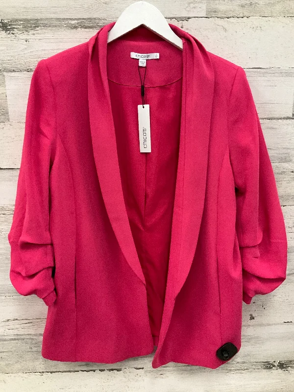 Blazer By Chicos In Pink, Size: M