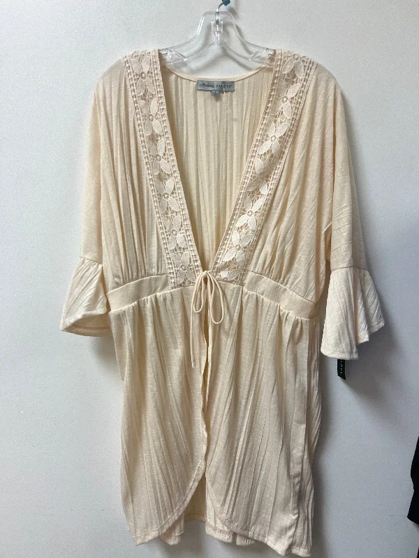 Kimono By Absolutely Famous In Cream, Size: L