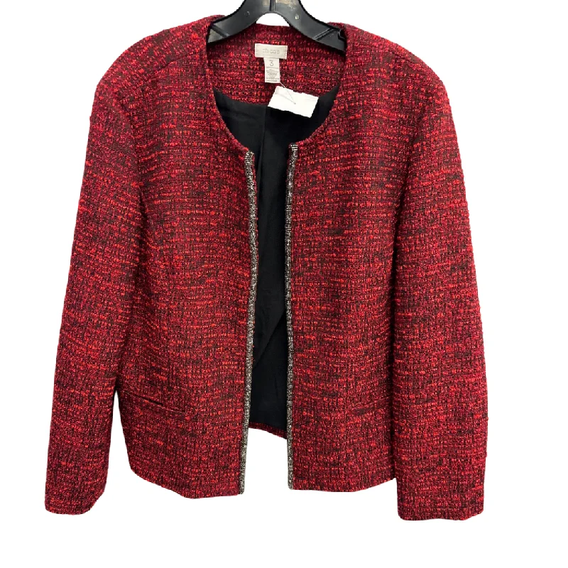 Blazer By Chicos In Red, Size: Xl