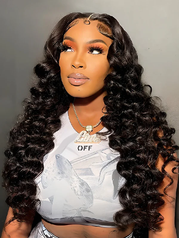 HD Lace Wigs with Pre-Tweezed Hairline-CurlyMe New Wand Curl Hairstyle Wear Go Wig Glueless Pre-cut HD Lace Wig Pre-pluckedKeywords: no lace wigs, easy styling wigs, no glue wigs, effortless wigs