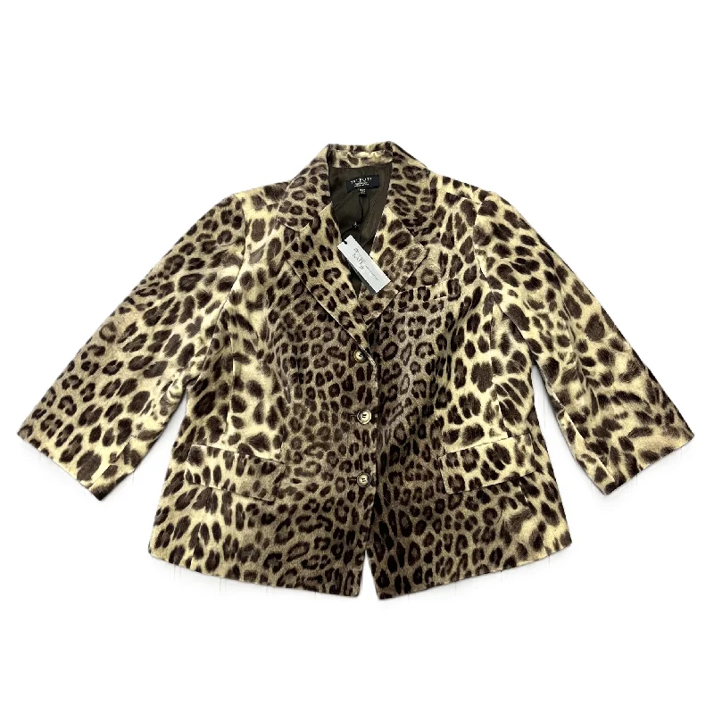 Blazer By Talbots In Animal Print, Size: 1x