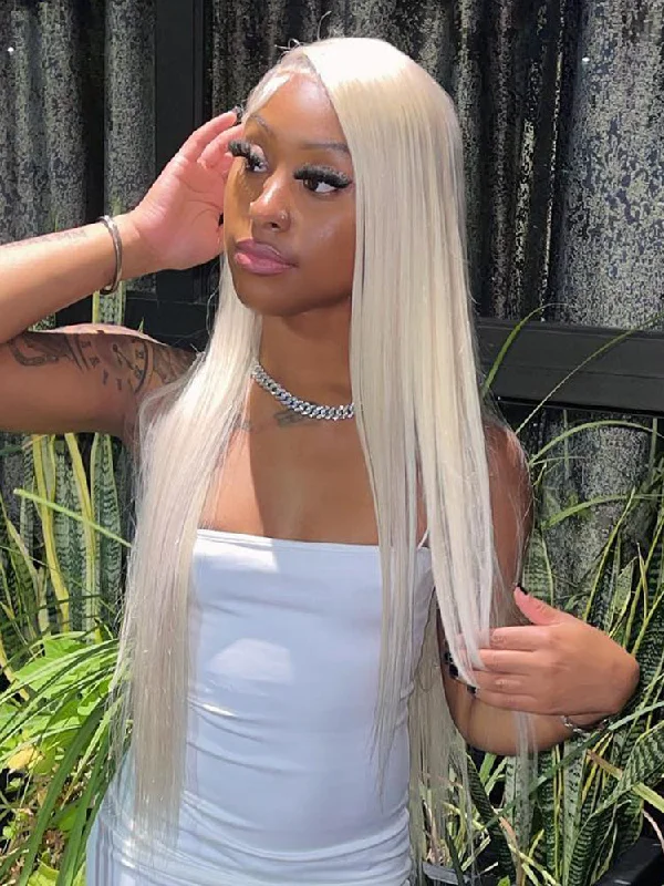 CurlyMe Ash Blonde Straight Hair 13x4 Lace Front Wigs Skin Melt Lace Wigstop-rated no lace wigs, best wigs, high-quality no lace wigs, top-rated glueless wigs