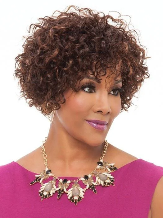 Short Natural Human Hair Wigs-HH-Whitney | Human Hair Wig (Basic Cap)