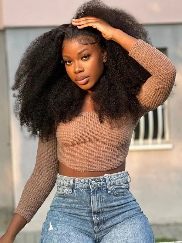 HD Lace Wigs with Soft, Silky Texture-CurlyMe Afro Curly Hair Swiss HD Lace Front Wig Human Hair Pre plucked WigsKeywords: no lace wigs, easy styling wigs, no glue wigs, effortless wigs HD Lace Wigs with Soft, Silky Texture-CurlyMe Afro Curly Hair Swiss HD Lace Front Wig Human Hair Pre plucked WigsKeywords: no lace wigs, easy styling wigs, no glue wigs, effortless wigs
