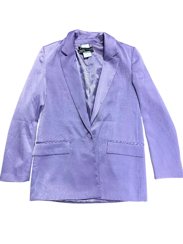 Blazer By Zara In Purple, Size: Xs