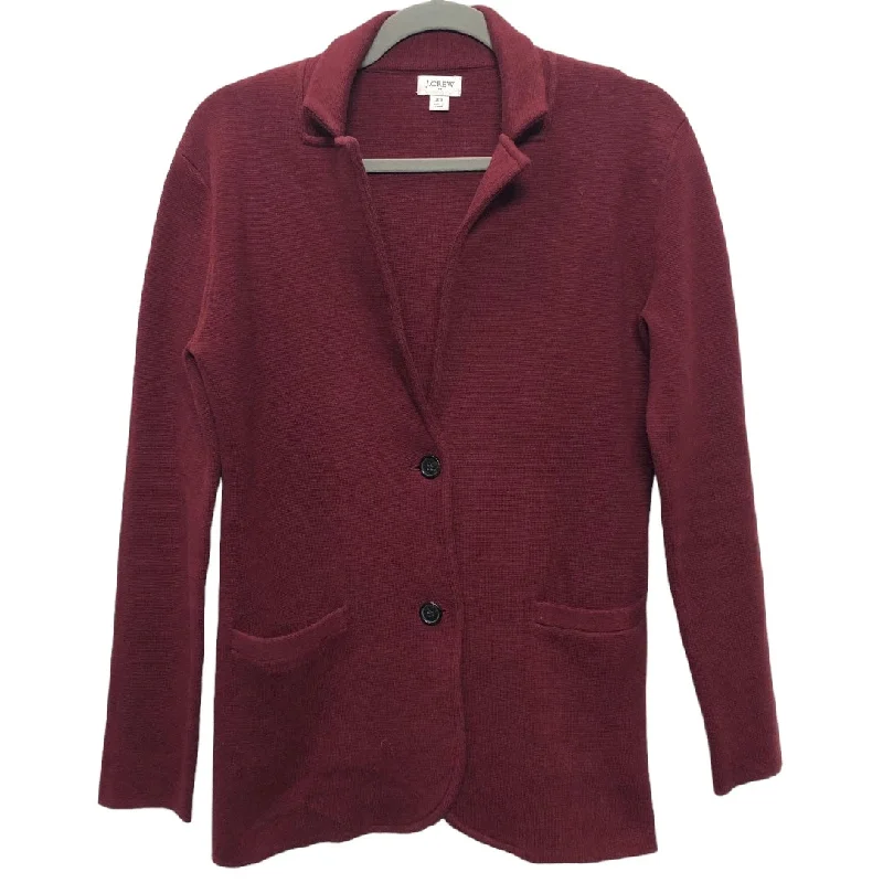 Blazer By J. Crew In Brown & Red, Size: Xs