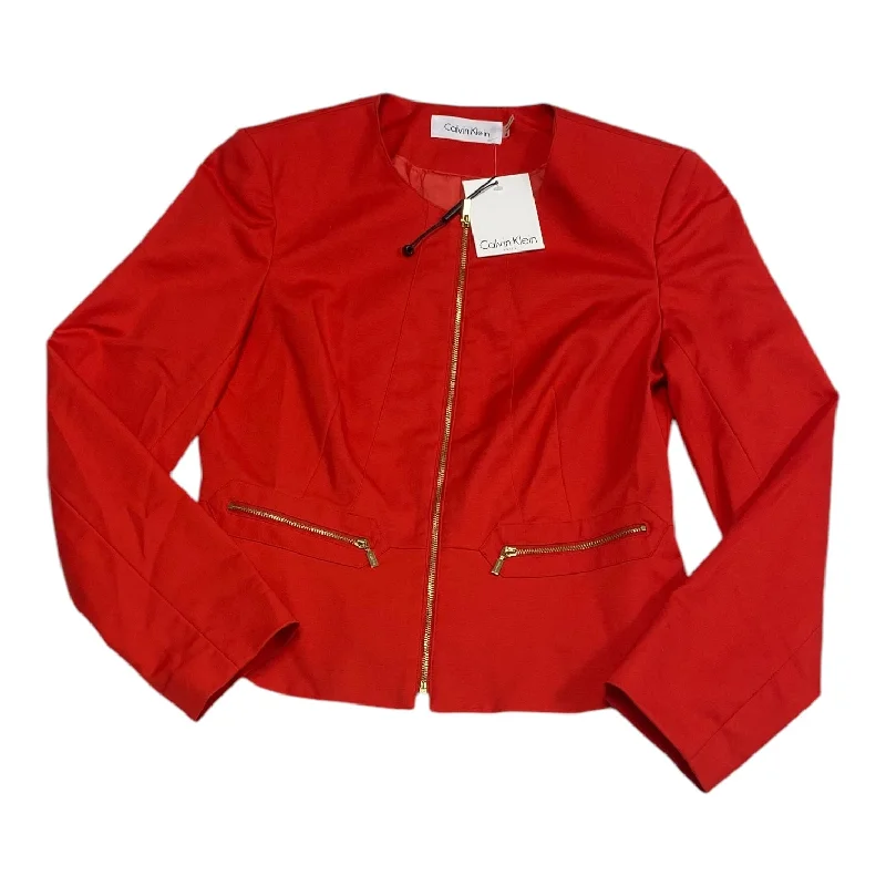 Blazer By Calvin Klein In Red, Size: 4