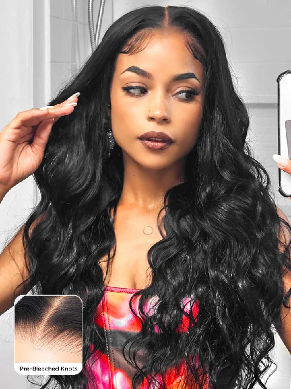 Wear & Go Glueless Wigs for a Polished Look-Natural-Looking No Lace Wigs--CurlyMe Pre-bleached Body Wave Hair Wear Go Glueless Wig Pre-cut HD Lace Pre-plucked Wear & Go Glueless Wigs for a Polished Look-Natural-Looking No Lace Wigs--CurlyMe Pre-bleached Body Wave Hair Wear Go Glueless Wig Pre-cut HD Lace Pre-plucked