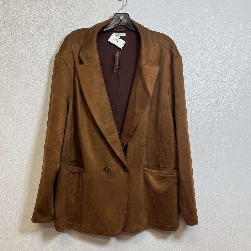 Blazer By Maurices O In Bronze, Size: 3x