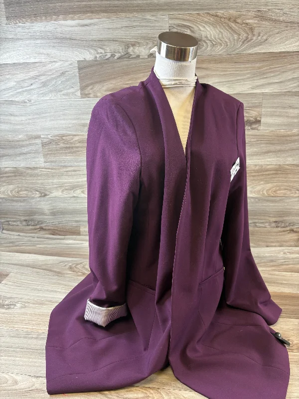 Blazer By Calvin Klein In Purple, Size: Xl