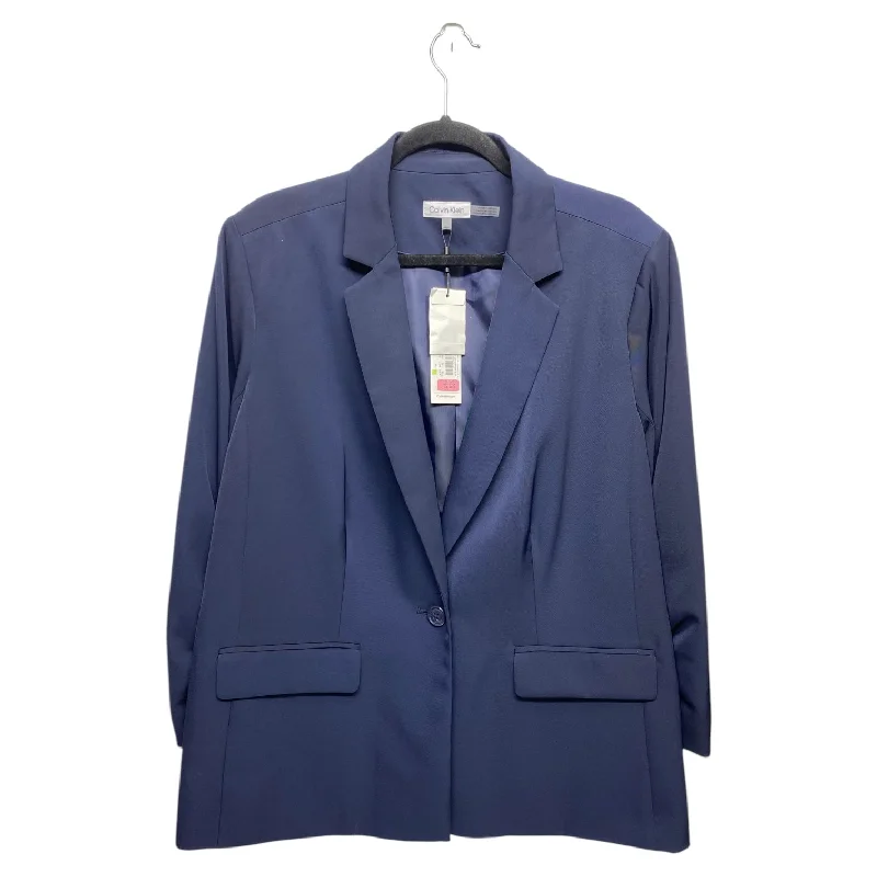 Blazer By Calvin Klein In Navy, Size: 18