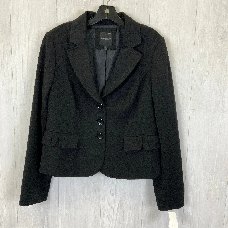 Blazer By Clothes Mentor In Black, Size: 12