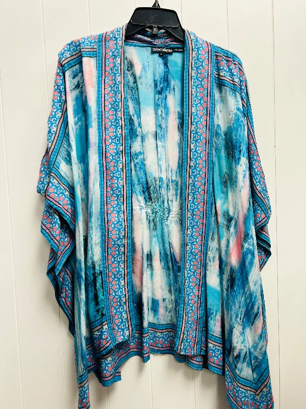 Kimono By Tolani Collection In Blue & Pink, Size: L