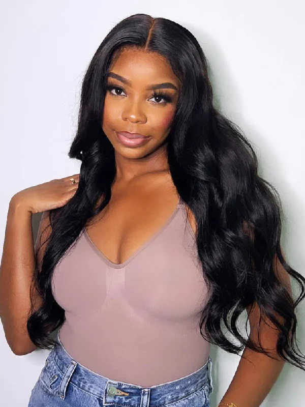 Wear & Go Glueless Wigs with Pre-Styled Curls-Natural-Looking No Lace Wigs--CurlyMe Pre-bleached Body Wave Hair Wear Go Glueless Wig 7x5 Pre-cut HD Lace Pre-plucked Wear & Go Glueless Wigs with Pre-Styled Curls-Natural-Looking No Lace Wigs--CurlyMe Pre-bleached Body Wave Hair Wear Go Glueless Wig 7x5 Pre-cut HD Lace Pre-plucked