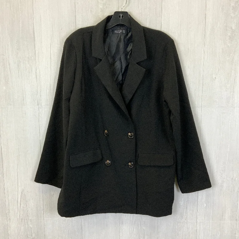 Blazer By Clothes Mentor In Black, Size: L