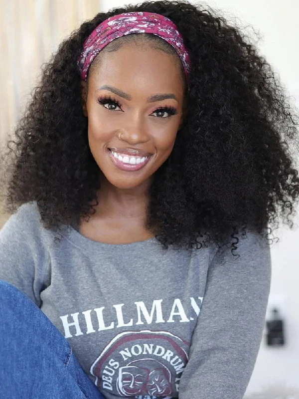 Top-Rated No Lace Wigs for Instant Style---CurlyMe Throw And Go Kinky Curly Headband Wig Glueless No Lace Top-Rated No Lace Wigs for Instant Style---CurlyMe Throw And Go Kinky Curly Headband Wig Glueless No Lace