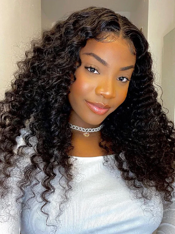 HD Lace Wigs for Stylish Bob Cuts-CurlyMe Pre-bleached Hot Curly Deep Wave HD Lace/Transparent Lace Frontal WigsKeywords: no lace wigs, easy styling wigs, no glue wigs, effortless wigs HD Lace Wigs for Stylish Bob Cuts-CurlyMe Pre-bleached Hot Curly Deep Wave HD Lace/Transparent Lace Frontal WigsKeywords: no lace wigs, easy styling wigs, no glue wigs, effortless wigs