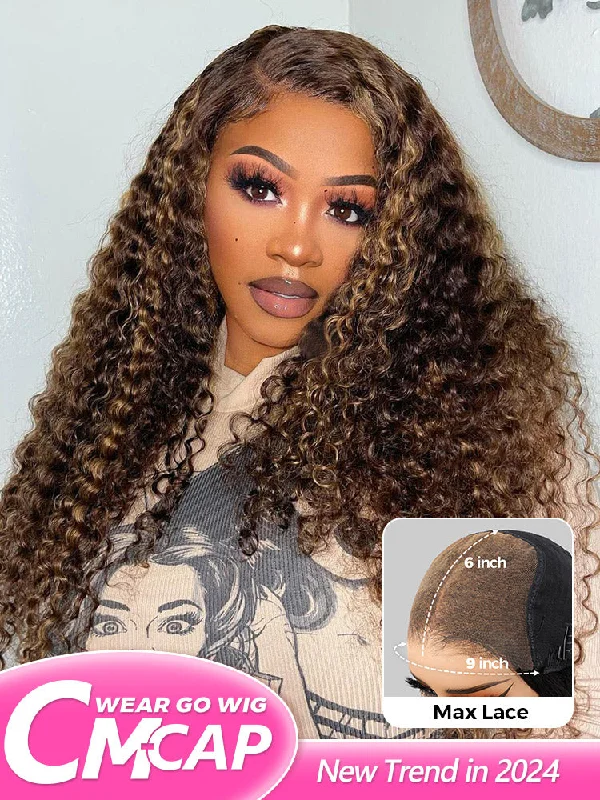 HD Lace Wigs with a Natural Parting-CurlyMe Pre-cut 9x6 Lace M-cap Wear Go Glueless Mini Knots Kinky Curly Hair Highlight Wig Pre-pluckedKeywords: no lace wigs, easy styling wigs, no glue wigs, effortless wigs HD Lace Wigs with a Natural Parting-CurlyMe Pre-cut 9x6 Lace M-cap Wear Go Glueless Mini Knots Kinky Curly Hair Highlight Wig Pre-pluckedKeywords: no lace wigs, easy styling wigs, no glue wigs, effortless wigs