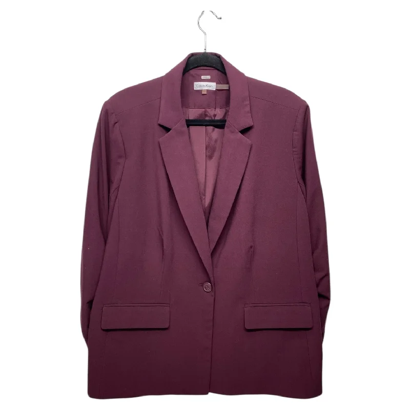 Blazer By Calvin Klein In Purple, Size: 18