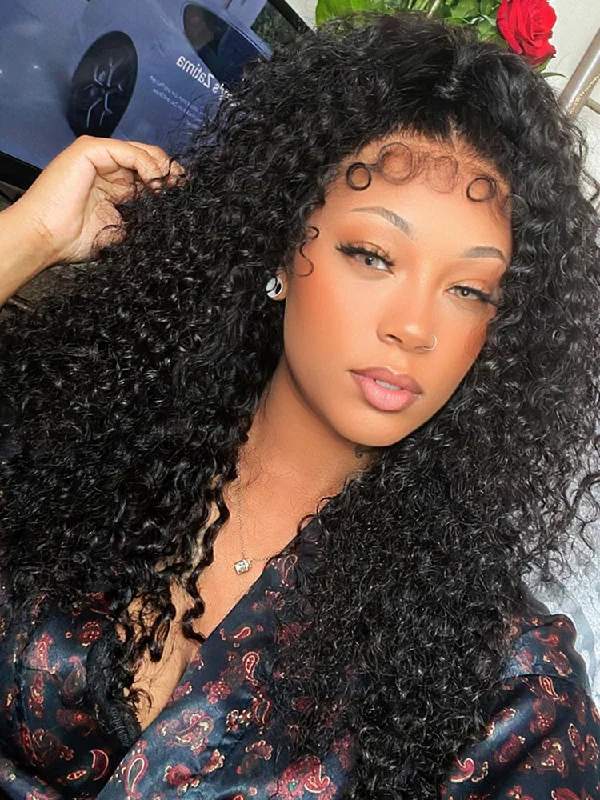 HD Lace Wigs with Dense and Full Coverage-CurlyMe 3C Edges Wear Go Glueless Water Wave Wig With Sweet Curly BabyhairKeywords: no lace wigs, easy styling wigs, no glue wigs, effortless wigs HD Lace Wigs with Dense and Full Coverage-CurlyMe 3C Edges Wear Go Glueless Water Wave Wig With Sweet Curly BabyhairKeywords: no lace wigs, easy styling wigs, no glue wigs, effortless wigs