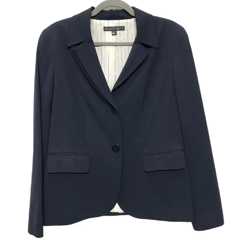 Blazer Designer By Lafayette 148 In Navy, Size: 6