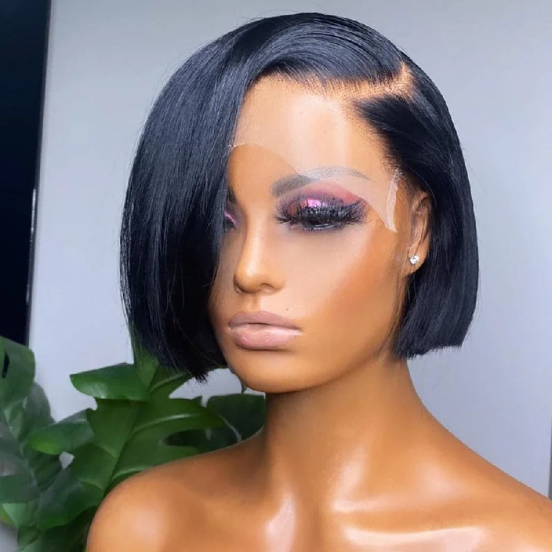 Premium No Lace Wigs Collection---Angie Straight 5X5 Lace Closure Bob Wig