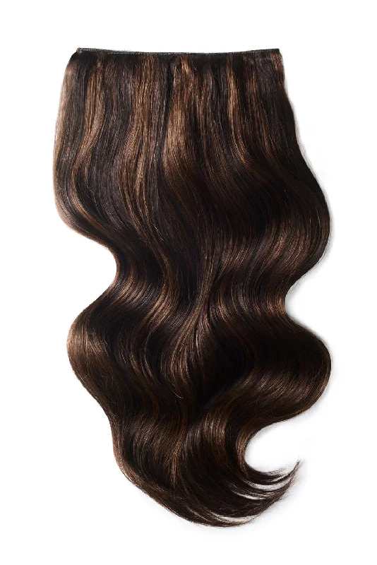 Human Hair Weft Bundles for Sew-In Installations---Double Wefted Full Head Remy Clip in Human Hair Extensions - Espresso Melt (#2/4/6) Human Hair Weft Bundles for Sew-In Installations---Double Wefted Full Head Remy Clip in Human Hair Extensions - Espresso Melt (#2/4/6)