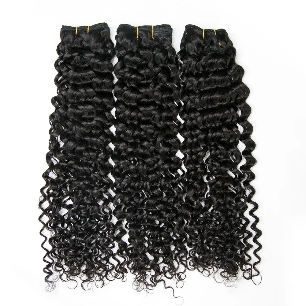 Human Hair Weft Bundles for Sew-In Installations---Spanish Curl Weft Bundles Human Hair