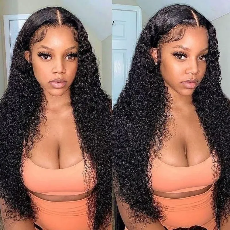 Klaiyi Pre-Cut Lace Wig Put On and Go 6x4.75/7x5 Bye Bye Knots Lace Closure Wig Jerry Curly Human Hair Wigtop-rated no lace wigs, best wigs, high-quality no lace wigs, top-rated glueless wigs