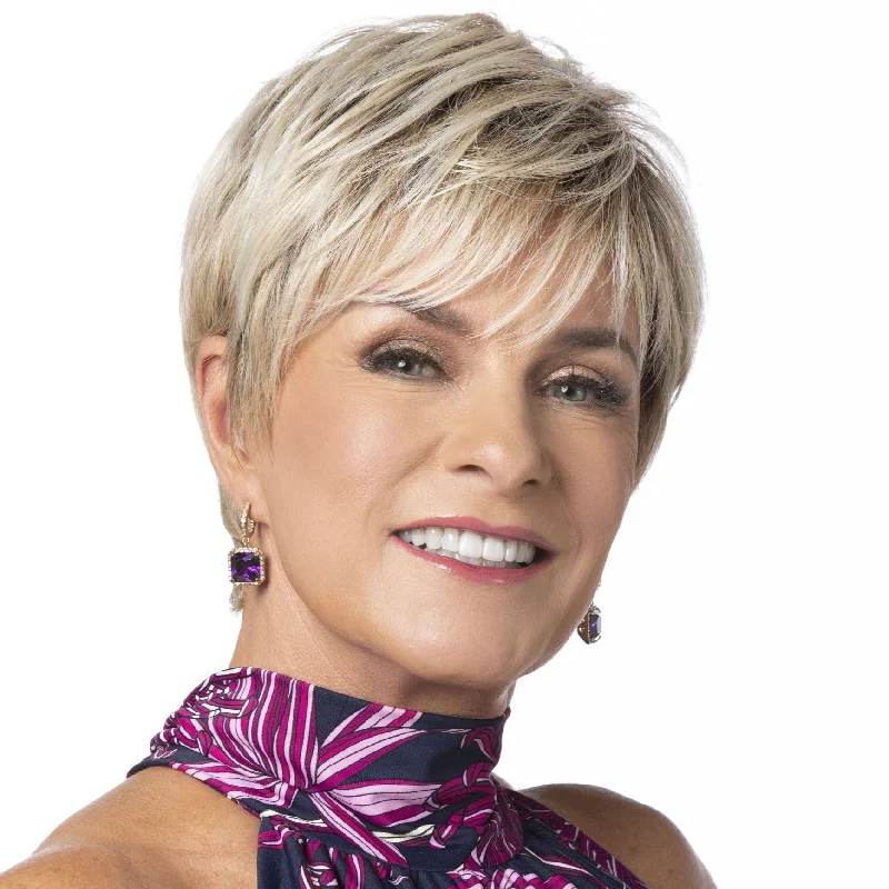 Synthetic Wigs for Natural-Looking Curls-Snazzy Large Wig by Toni Brattin | Heat Friendly Synthetic Hair | Large Cap