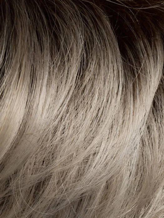 LIGHT CHAMPAGNE ROOTED | Platinum Blonde Light Golden Blonde and Light Ash Blonde blend with Dark Roots