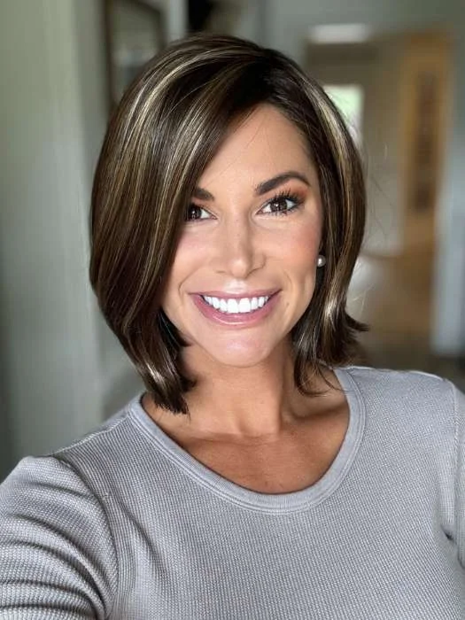 Synthetic Wigs with Fringes-Jamison | Synthetic Lace Front Wig (Mono Part)