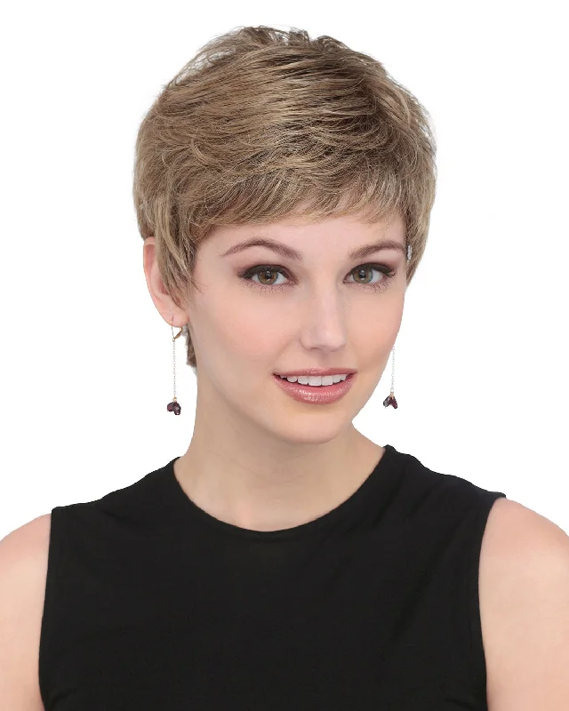 Glueless Human Hair Wigs for Weddings-Coco | Monofilament Synthetic Wig by Louis Ferre