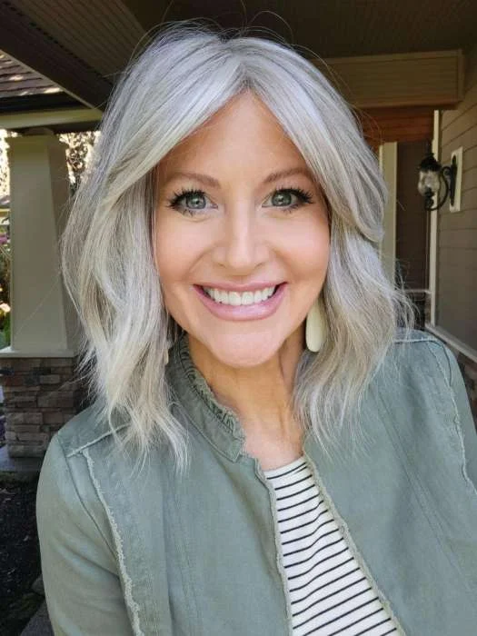 Glueless Human Hair Wigs with Lace Front and Baby Hairs-Hollie | Synthetic Lace Front Wig (Hand Tied)
