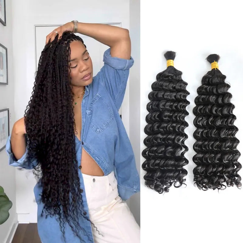 Premium Bulk Human Braiding Hair--Double Drawn Burmese Italy Curly Human Braiding Hair crochet braids, crochet locs, premium crochet braids, high-quality locs Premium Bulk Human Braiding Hair--Double Drawn Burmese Italy Curly Human Braiding Hair crochet braids, crochet locs, premium crochet braids, high-quality locs