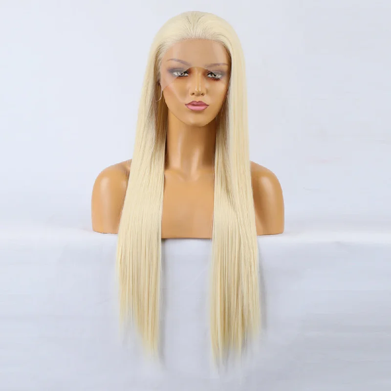 Natural Throne Front Lace Blonde Wigtop-rated no lace wigs, best wigs, high-quality no lace wigs, top-rated glueless wigs