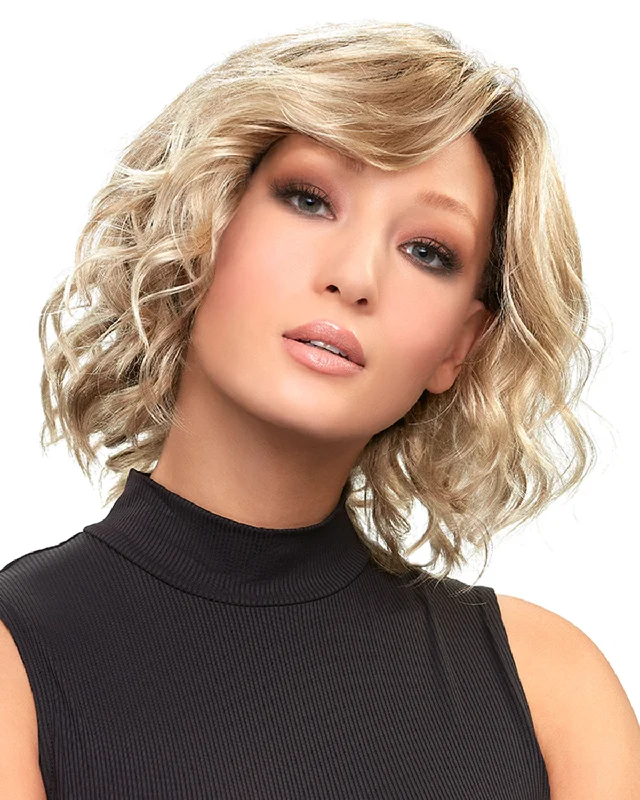 Synthetic Wigs with Beach Waves-January Hand Tied (Exclusive) | Lace Front & Monofilament Synthetic Wig by Jon Renau Synthetic Wigs with Beach Waves-January Hand Tied (Exclusive) | Lace Front & Monofilament Synthetic Wig by Jon Renau