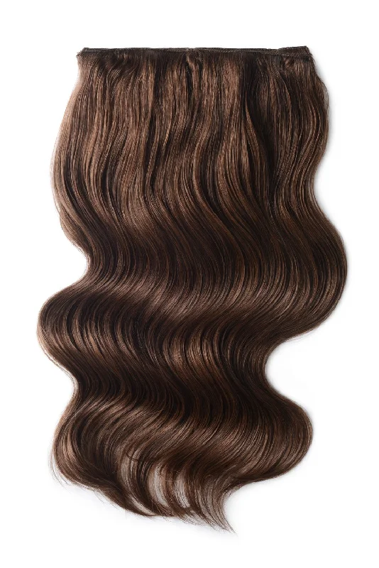 Human Hair Weft Bundles for Sew-In Installations---Double Wefted Full Head Remy Clip in Human Hair Extensions - Mousey Brown (#6B) Human Hair Weft Bundles for Sew-In Installations---Double Wefted Full Head Remy Clip in Human Hair Extensions - Mousey Brown (#6B)