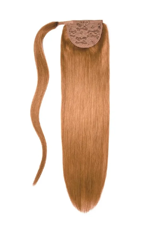 clip-in ponytail extensions, premium ponytail extensions, high-quality clip-in ponytails, 100% human hair ponytails---Autumn Spice (#30B) Straight Up Wrap Around Ponytail clip-in ponytail extensions, premium ponytail extensions, high-quality clip-in ponytails, 100% human hair ponytails---Autumn Spice (#30B) Straight Up Wrap Around Ponytail