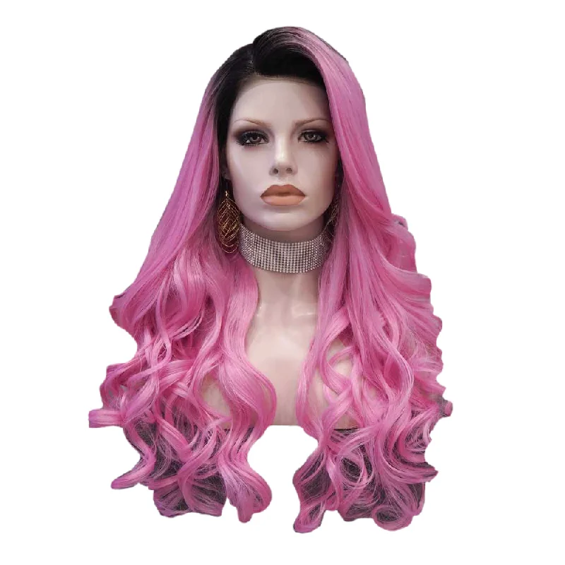 Premium Wig - Mulberry Gradient Long Bouncy Lace Front Wigtop-rated no lace wigs, best wigs, high-quality no lace wigs, top-rated glueless wigs